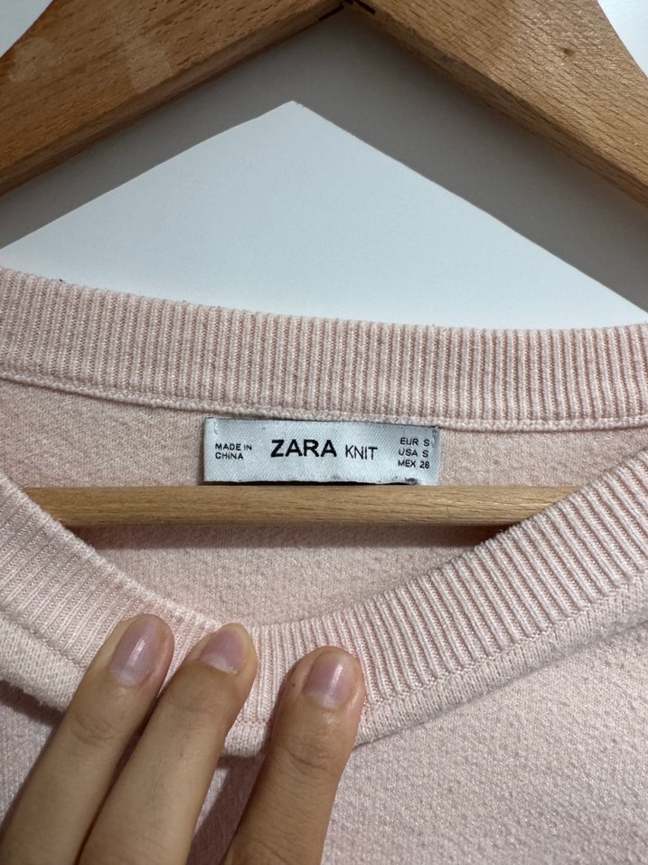 Pembe Uzun Kollu Kadın Kazak - Görsel 3