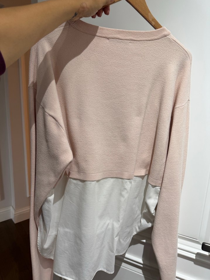 Pembe Uzun Kollu Kadın Kazak - Görsel 5