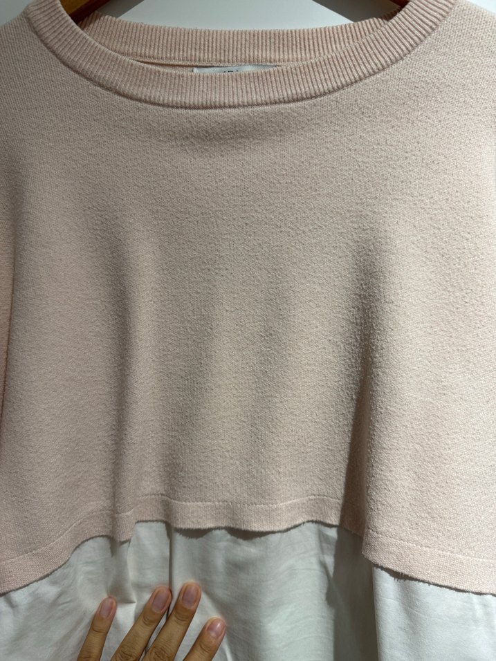 Pembe Uzun Kollu Kadın Kazak - Görsel 4