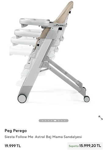 Turuncu peg prego Bebek Mama Sandalyesi - Görsel 4