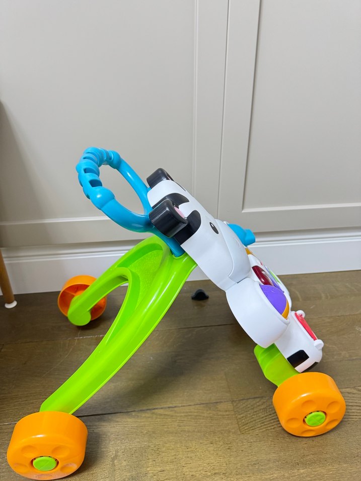 Fisher price Renkli Zebra Desenli Bebek Yürüteci - Görsel 4