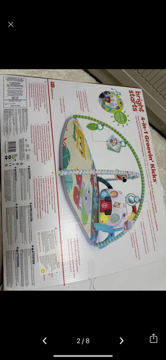 Bright starsts 4'ü 1 Arada Bebek Oyun Halısı ve Müzik Seti - Görsel 2