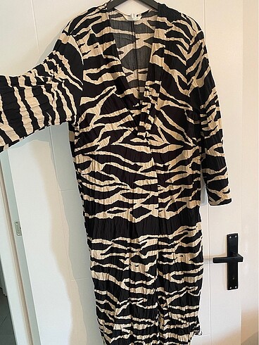 xl Beden Leopar elbise