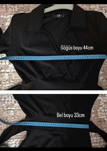 Siyah Uzun Ofis Elbisesi - Görsel 6