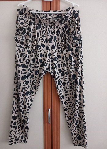 Kadın Leopar Desenli sentetik Pantolon