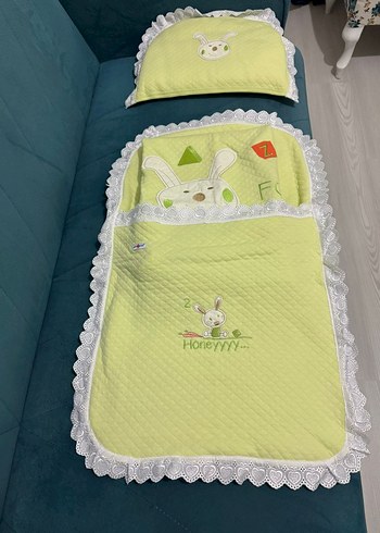Nakışlı Yeşil Çocuk Uyku Seti - Görsel 3