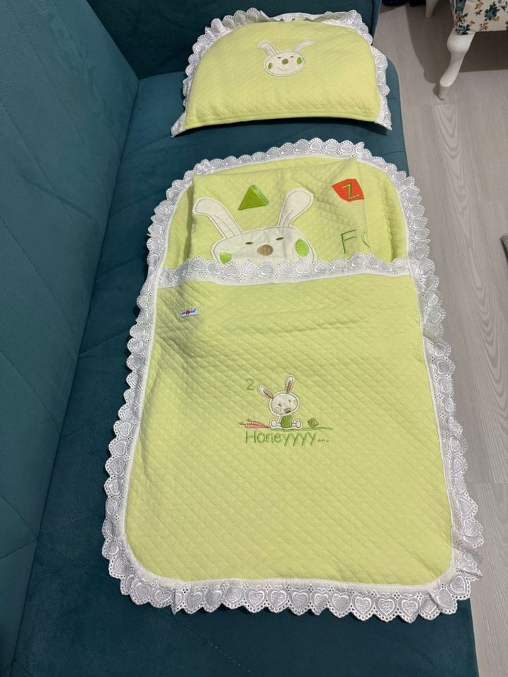 Nakışlı Yeşil Çocuk Uyku Seti - Görsel 3
