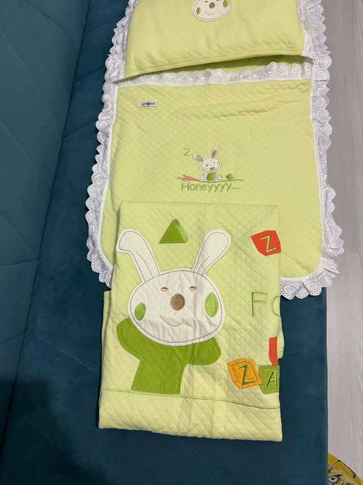 Nakışlı Yeşil Çocuk Uyku Seti - Görsel 2
