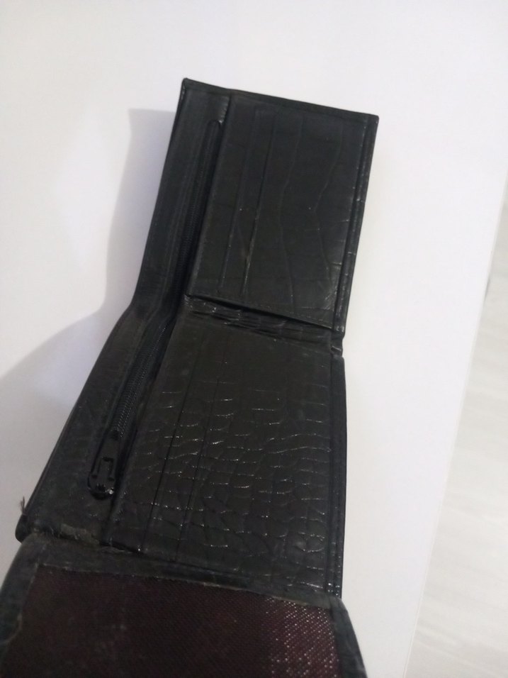 Siyah Yılan Desenli Erkek Cüzdan - Görsel 2