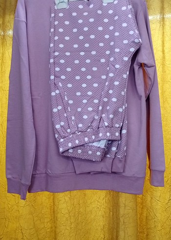 Mor Pamuklu Kadın Sweatshirt - Görsel 3