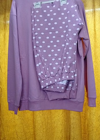 Mor Pamuklu Kadın Sweatshirt - Görsel 2