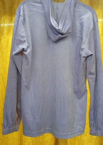 Gri Kapüşonlu Kadın kadife eşofman takımı - Görsel 2