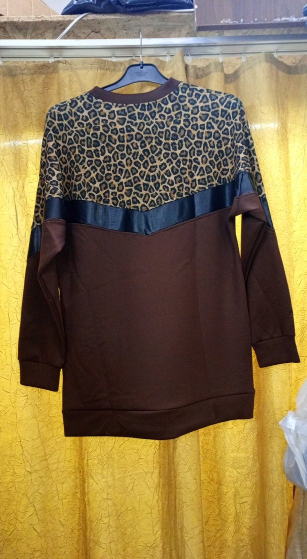 Kahverengi Leopar Desenli Kadın eşofman takımı - Görsel 2