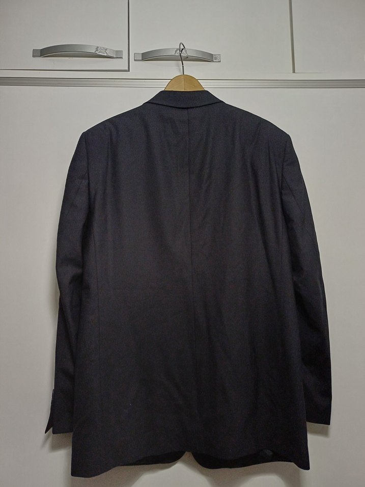 kiğılı siyah Erkek Ceket, Düğmeli - Görsel 5