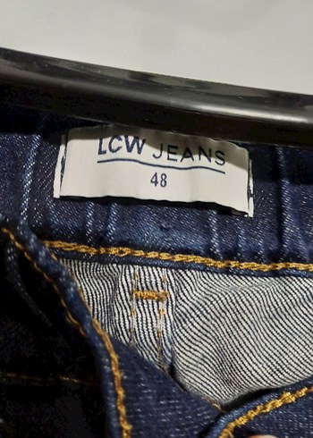 Lacivert Midi Kadın Kot Pantolon - Görsel 3