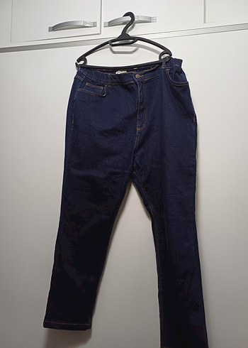 Lacivert Midi Kadın Kot Pantolon - Görsel 4