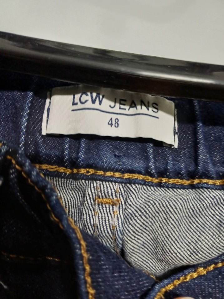 Lacivert Midi Kadın Kot Pantolon - Görsel 3