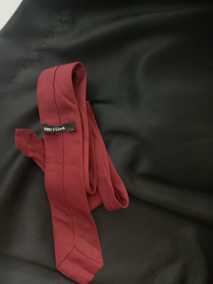 Bordo Erkek Kravat - Görsel 2