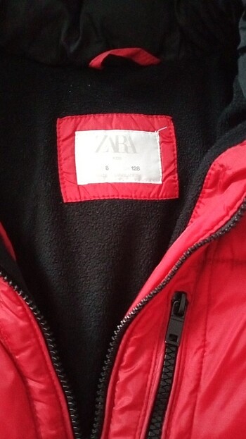 8 Yaş Beden kırmızı Renk Zara mont