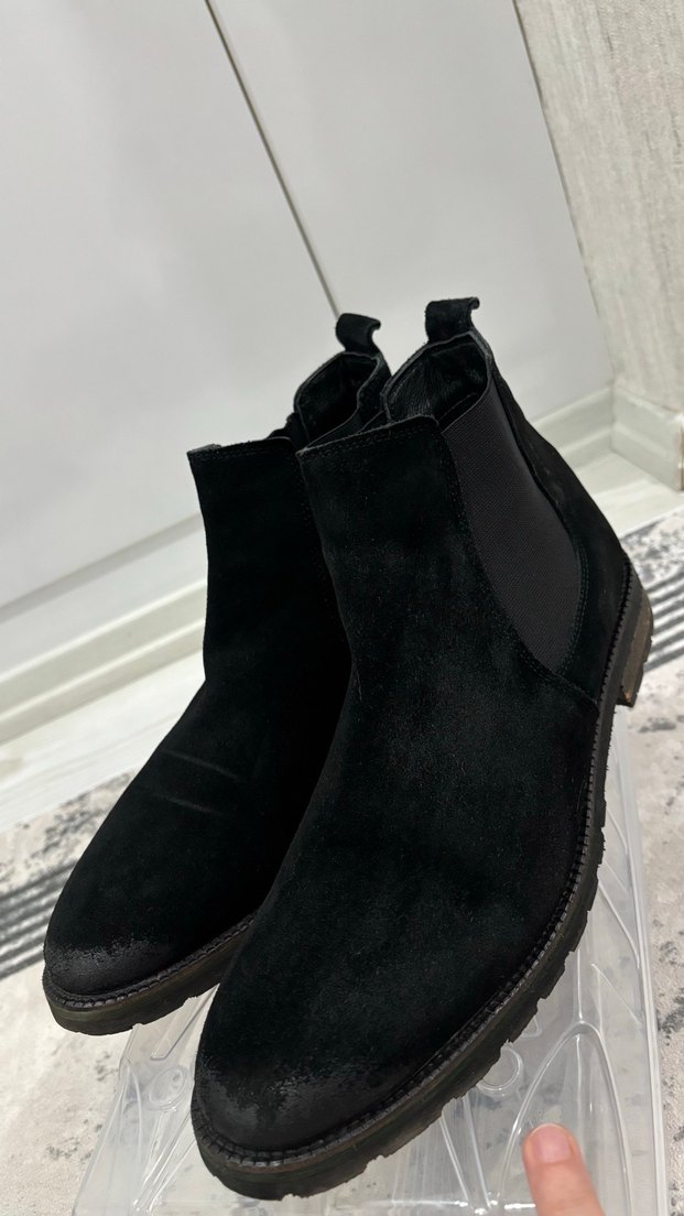 Siyah süet Erkek Sokak Tarzı Bot  orjinal hammer jack - Görsel 2