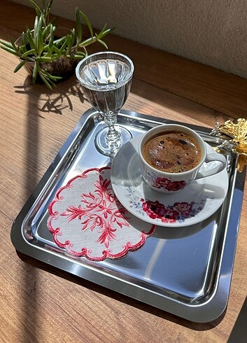 Kahve sunum peçetesi