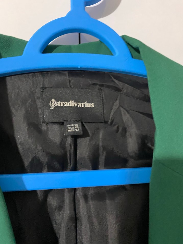 Düğmeli Yeşil Kadın Blazer Ceket - Görsel 4