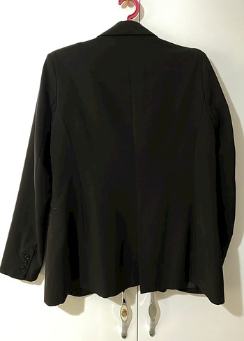 Düğmeli Siyah Kadın Blazer Ceket - Görsel 6