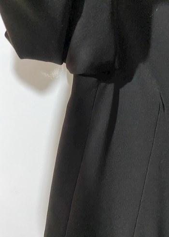 Düğmeli Siyah Kadın Blazer Ceket - Görsel 4