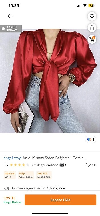 Crop gömlek