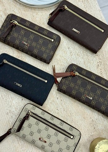 Kahverengi Süet Fermuarlı Kadın Cüzdanı - Görsel 3