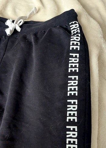 Kadın Siyah Baskılı Rahat Eşofman - Görsel 2