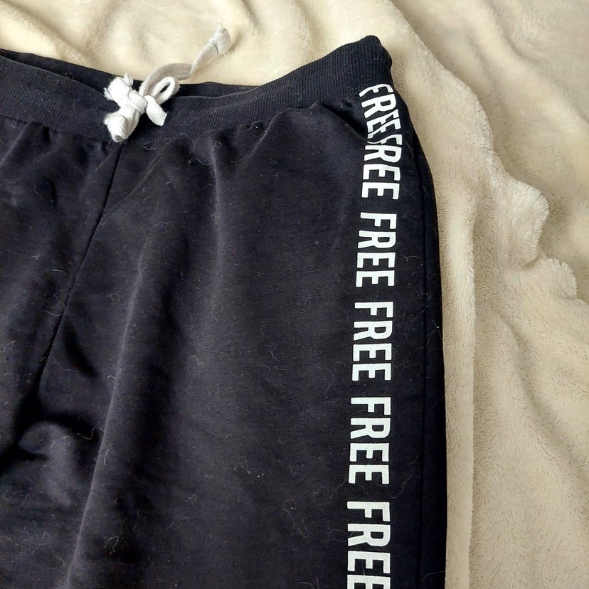 Kadın Siyah Baskılı Rahat Eşofman - Görsel 2