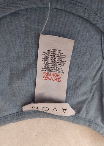 Düz Mavi Gri Askılı T-shirt - Görsel 5