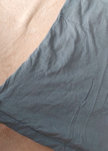 Düz Mavi Gri Askılı T-shirt - Görsel 2