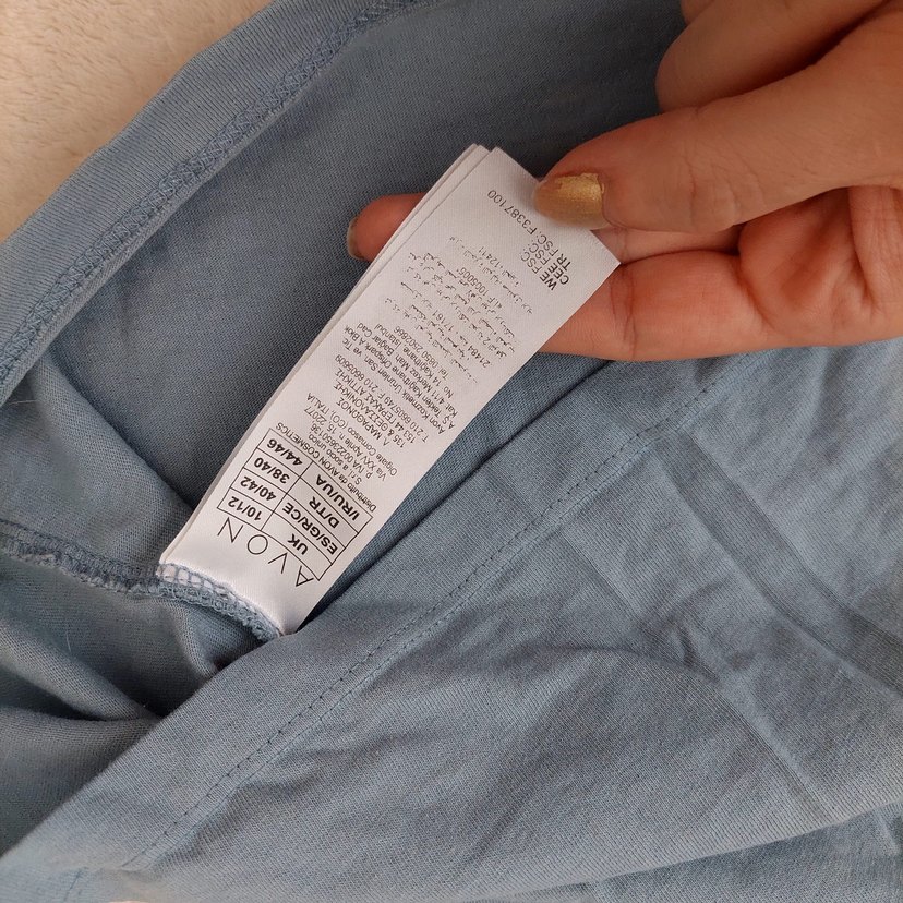 Düz Mavi Gri Askılı T-shirt - Görsel 4