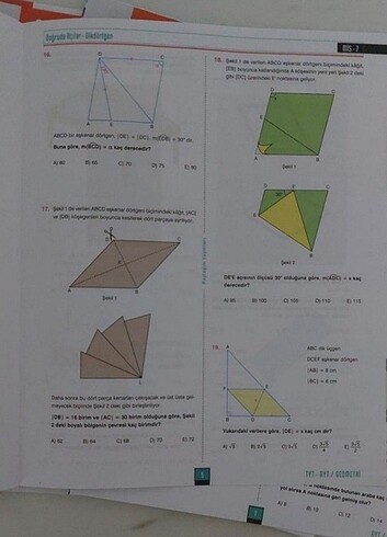 Beden Renk Geometri Branş Denemesi