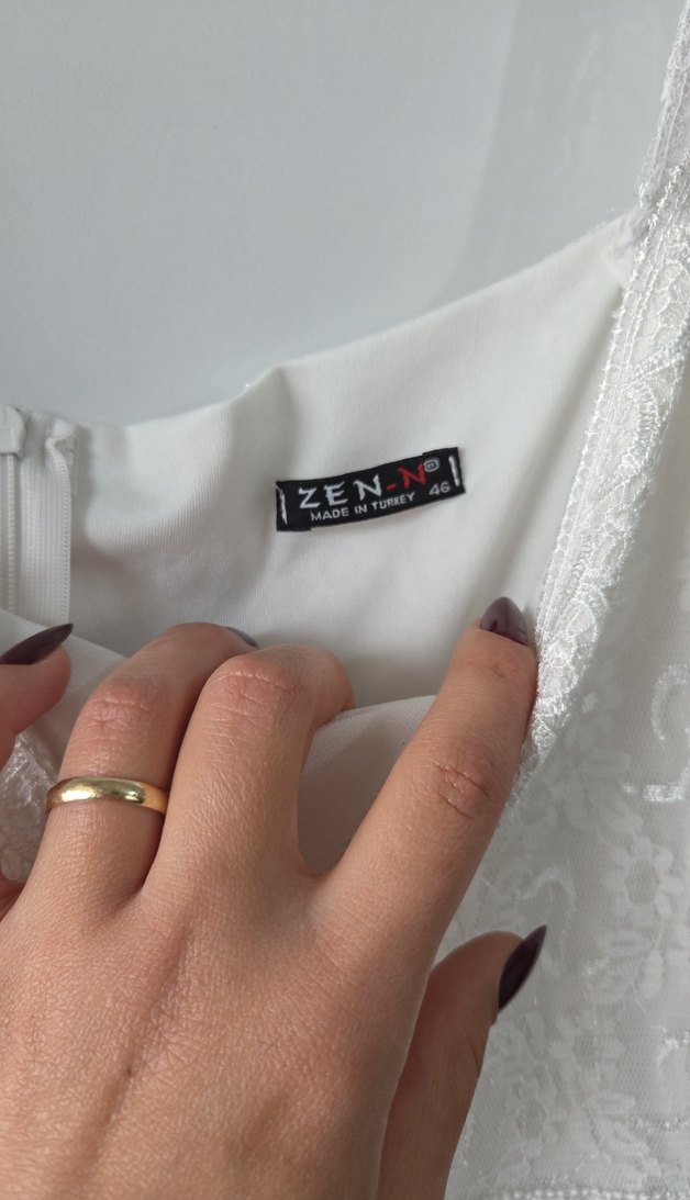 Bohem V Yaka Uzun A Kesim Gelinlik - Görsel 5