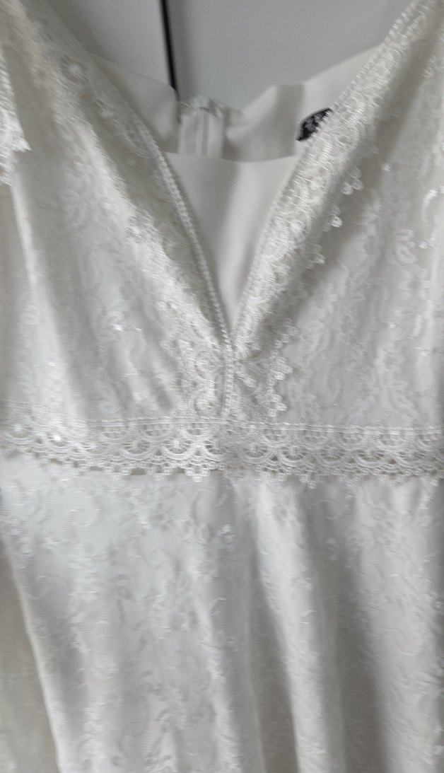 Bohem V Yaka Uzun A Kesim Gelinlik - Görsel 4