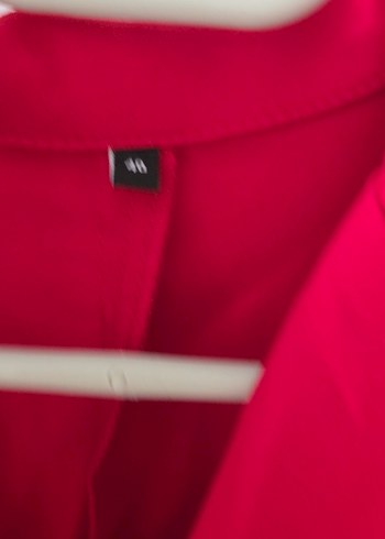 Düğmeli Kırmızı ceket elbise - Görsel 3