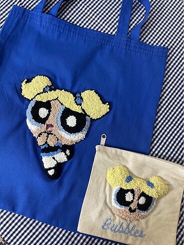 Powerpuff girls bez ve makyaj çantası