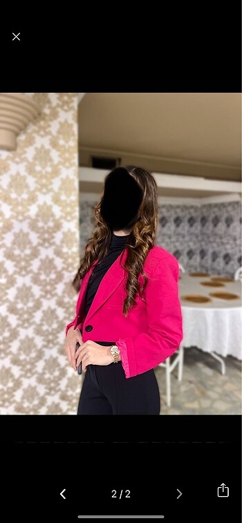 Mango blazer crop