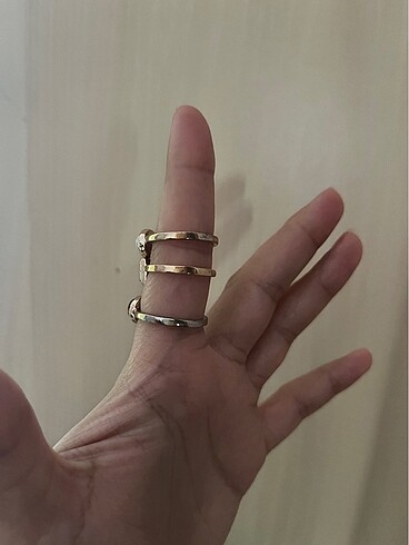 Accessorize Çelik Yüzük seti