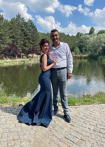 Mavi balık abiye