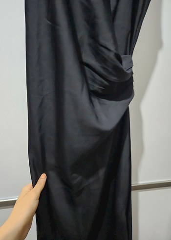 Drapeli Midi Kadın Elbisesi - Görsel 4