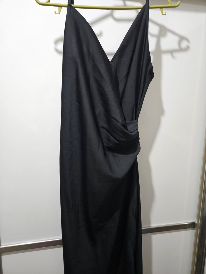 Drapeli Midi Kadın Elbisesi - Görsel 3