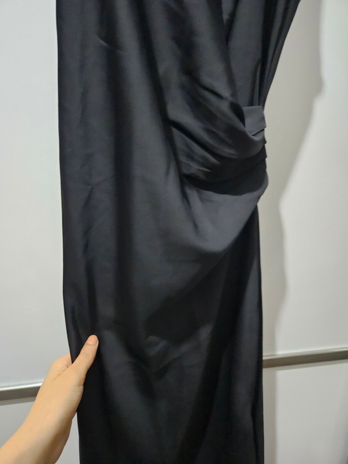 Drapeli Midi Kadın Elbisesi - Görsel 4