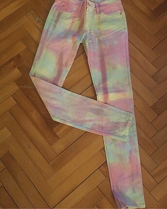 Pembe vintage skinny jean