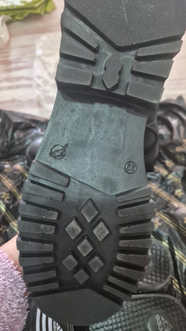 Siyah Kamuflaj Desenli Erkek Street Wear Bot - Görsel 4