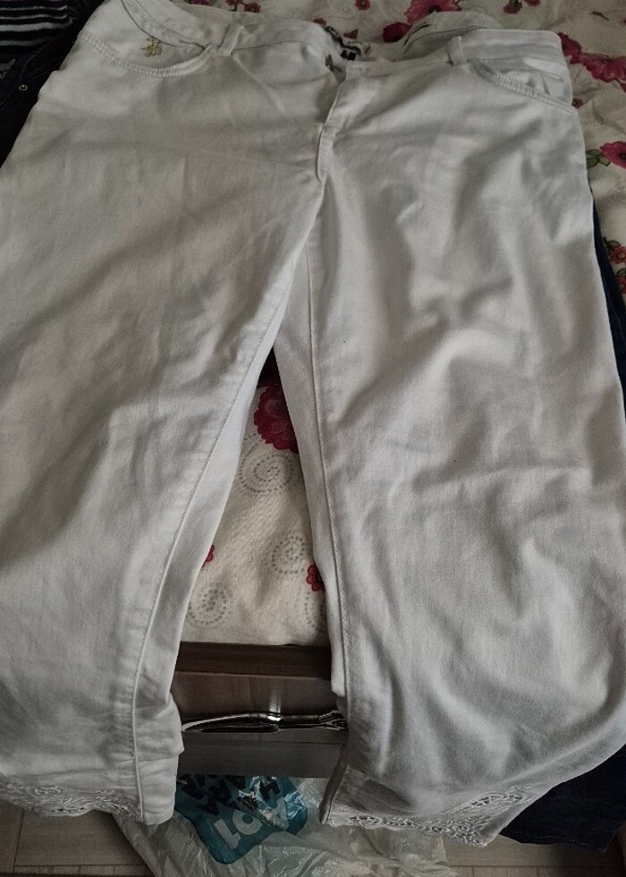 Us polo beyaz pantolon - Görsel 3