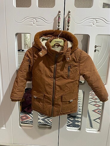5 Yaş Beden camel Renk Erkek çocuk mont